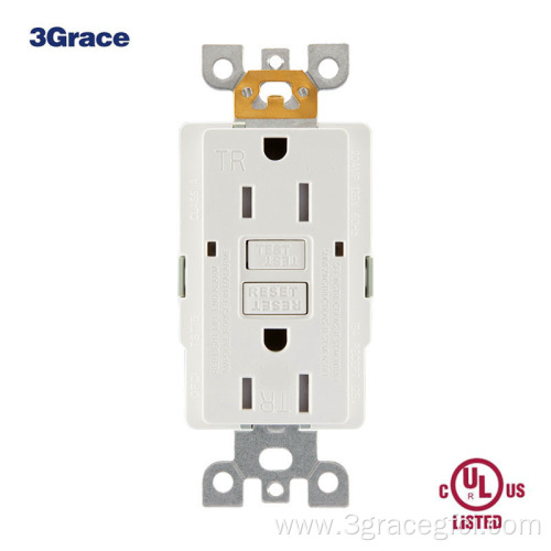 15Amp TR WR Self-test Socket Receptacle With Wallplate